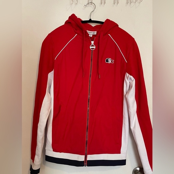 LACOSTE French Sporting Spirit Edition Zip-Up Fleece Jacket - Men/ Unisex- XS - Picture 2 of 10